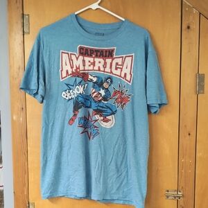 Captain America Blue Shirt
